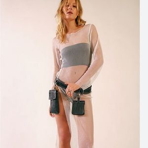 Free People Hogan Sling Bag In Black EUC